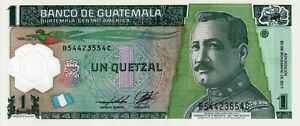 2011 GUATEMALA Uncirculated 1 Quetzal Bank Note!
