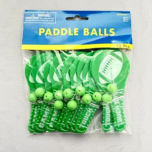 12 Pack Football Paddle Ball Party Games Goodie Bag Party Favors Gift Bags - Picture 1 of 5