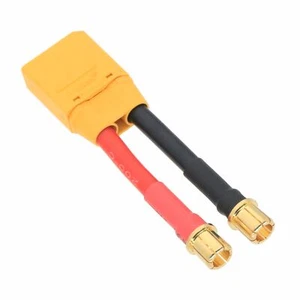 Brushless Motor Bullet 8mm Male Plug to Amass XT90 Male Plug cable 10AWG 5CM - Picture 1 of 2