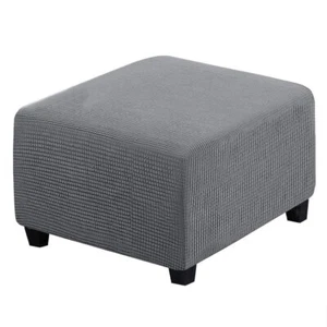 Square Ottoman Slipcover Polyester Blend Folding Storage Stool Furniture Protect - Picture 1 of 5