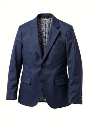 Blazer Chaqueta Deportiva Lauren Ralph Lauren Lino Talla 48R Azul Marino Forro Paisley Foto 1 de 4