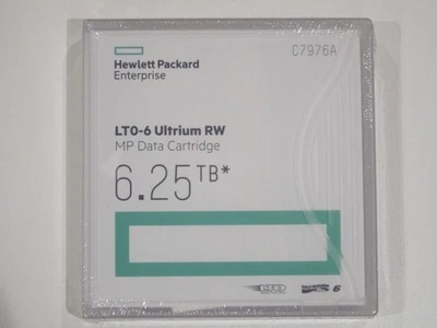HP Enterprise HPE LTO-6/Ultrium-6 MP Data Tape/Cartridge 6.25TB C7976A NEW - Image 1 of 3
