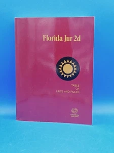 Florida Jur 2d Table of Law and Rules 2023 Edition. - Picture 1 of 16