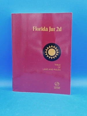 Florida Jur 2d Table of Law and Rules 2023 Edition. - Image 1 of 4