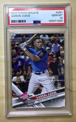 Aaron Judge 2017 Topps Update #US1 Rookie RC PSA 10 💎 Gem Mint New York Yankees - Image 1 of 2