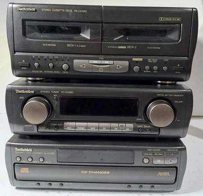 Technics Stereo Equipment Lot of RS-CA1060, ST-CA1060, & SL-CA1160 *UNTESTED* - Image 1 of 4