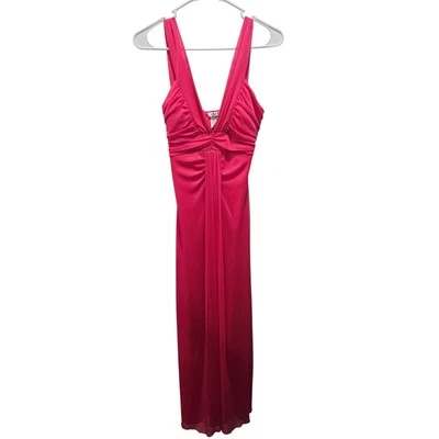 Maxi Vestido Vintage Y2k Deb Rosa Vestido Cintura Acanalada Babydoll Talla M Batbie Foto 1 de 4