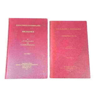 Pratt Institute ‘Mechanics’ & ‘Reference Data’ '39 Engineering Series Rare Books - Picture 1 of 15