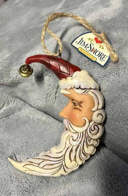 Jim Shore Figurine Santa Crescent Moon  ~ Christmas Ornament ~  2010 - Image 1 of 4