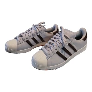 Zapatos de golf Adidas Superstar para hombre 8,5 gris marrón exterior con cordones - Imagen 1 de 7