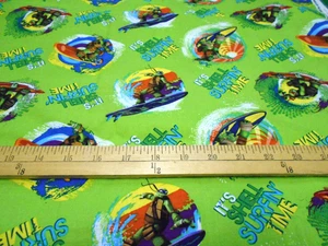 33" Tmnt Shell Surfin' Fabric - Picture 1 of 1