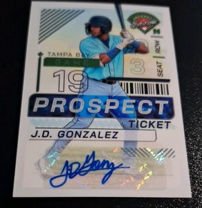 2024 PANINI PROSPECT EDITION PROSPECT TICKET AUTO SP #116 J.D. GONZALEZ TAMPA - Picture 1 of 2