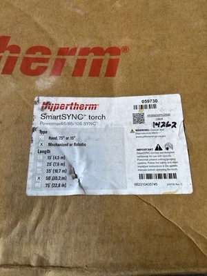 Интеллектуальная синхронизирующая машина Hypertherm факел 50 футов провод 059730 - Изображение 1 из 3