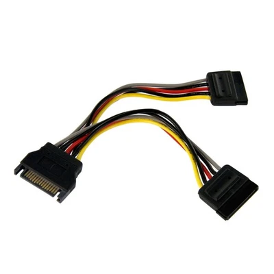 StarTech.com PYO2SATA 6 Inch SATA Power Y Splitter Cable Adapter, M/F, Power Spl - Image 1 of 4