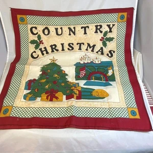 #8277 CHRISTMAS SCARF PAIR COUNTRY CHRISTMAS  21 IN  - Picture 1 of 10