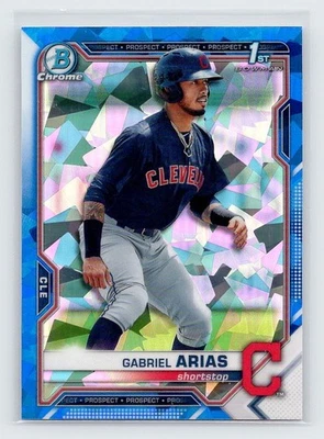 2021 Bowman Sapphire - Gabriel Arias #BCP-89 (RC) Refractor Cleveland Guardians - Image 1 of 2