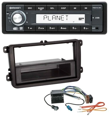 Continental MP3 AUX USB DAB 1DIN Autoradio für Skoda Fabia Octavia Rapid Roomste - Bild 1 von 4