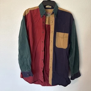 Herren Vintage Multicolor Adirondack Mountain Twill 100% Baumwolle Hemd Medium - Bild 1 von 6