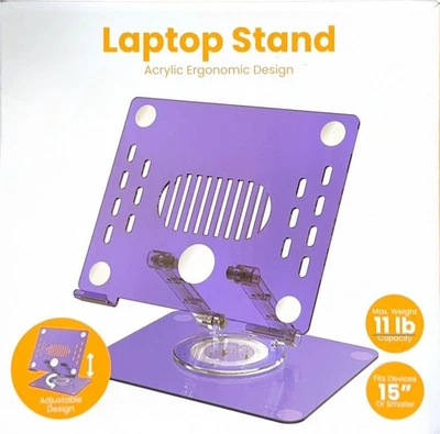 Soporte acrílico para portátil Vivitar - púrpura claro Foto 1 de 4