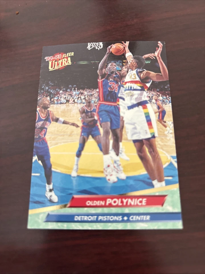 1992-93 Fleer Ultra Olden Polynice #259 Detroit Pistons Virginia Cavaliers - Image 1 of 1