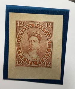 Stamps CANADA 1851, Queen Victoria, 12d   ( FORGERY )  RARE  - Picture 1 of 2