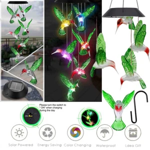 Luce regalo solare colibrì colorata cambia colore led giardino sospensione - Foto 1 di 7