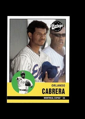 2001 Upper Deck Vintage - #244 Orlando Cabrera - Image 1 of 2