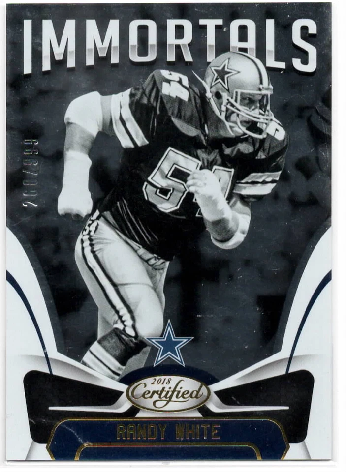 2018 Panini Certified Immortals /999 Randy White #134 Cowboys - Image 1 of 1