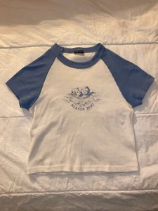 Brandy Melville Raglan Baby Tee - Picture 1 of 3