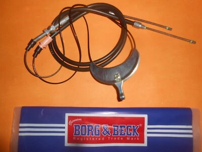 FORD CORTINA MK3 (1970-76) FLOOR MOUNTED NEW REAR HANDBRAKE CABLE -BORG & BECK - Image 1 of 3