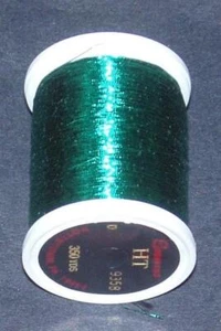 VINTAGE GUDEBROD METALLIC GREEN THREAD #9358 D  ROD BUILDING - Picture 1 of 1