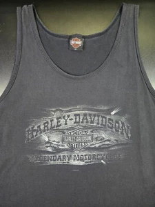 Camiseta sin mangas Harley Davidson Florida 75 aniversario vintage, talla 2XL (25x32"), desvanecida - Imagen 1 de 10