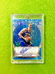 Enes Kanter FREEDOM AUTO BLUE PRIZM # /49 AUTOGRAPH CARD NIKE KNICKS 2017 Specta - Picture 1 of 24