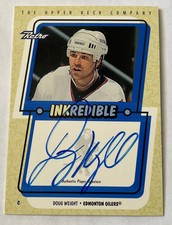 1999 UPPER DECK RETRO INKREDIBLE = DOUG WEIGHT AUTOGRAPH = NM/M