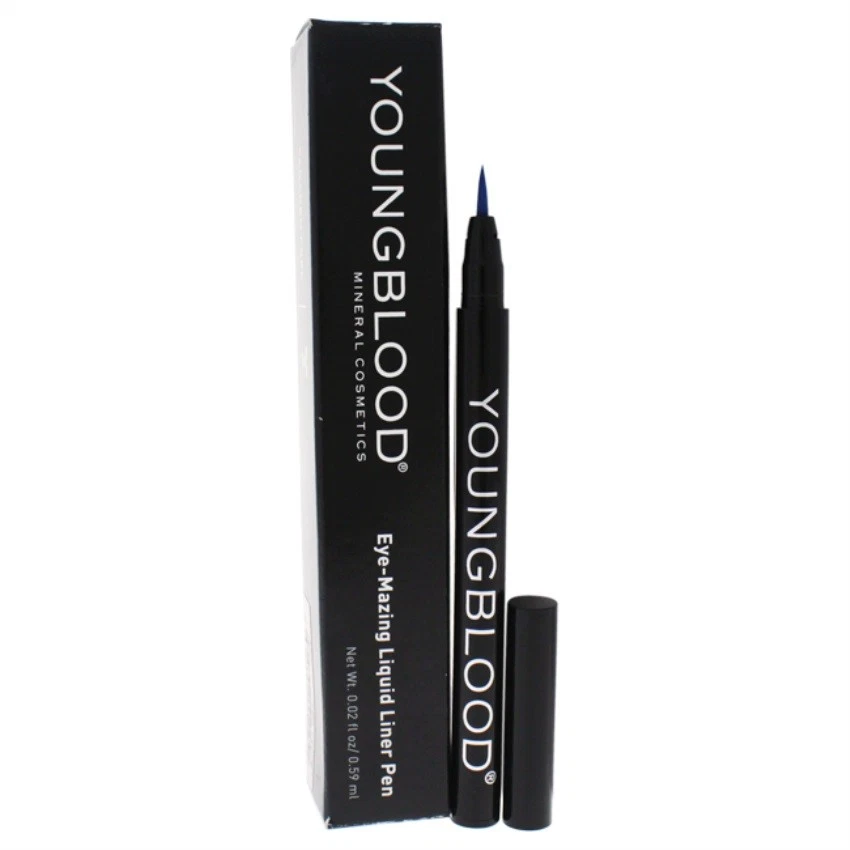 Youngblood Mineral Cosmetics Eye-mazing Liquid Liner Pen Eyeliner Azul