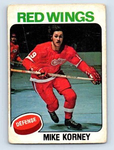 1975-76 O-Pee-Chee Mike Korney . #342