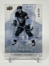 2014-15 Upper Deck Trilogy Crystal Sidney Crosby #'ed 18/275 Pittsburgh Penguins