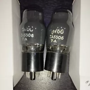 6V6G Tube Valve Vacuum MAZDA NOS Lot 2 pcs MATCHED TIR42 - Picture 1 of 3