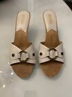 Michael Kors white Clog Heels Platform Suede / Heels - US 7.5 M sandals