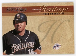 2005 Donruss Studio Heritage Tony Gwynn Insert #SH7 #/1000 Padres