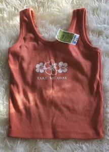 Women’s Obsessive Love Cropped Tank Coral Pink, Size M, NWT - Picture 1 of 3