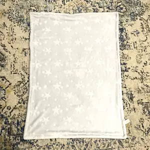 Tahari hellblau geprägte Sterne Babydecke super weich Fleece Lovey 30'"x 40" - Bild 1 von 9