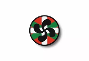 Patch toppe toppa ricamo termoadesiva paesi baschi biker moto bandiera euskadi - Bild 1 von 1