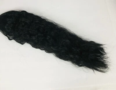 Extensiones cola de caballo cordón largo ondulado 24 pulgadas para mujer #2 marrón oscuro Foto 1 de 4