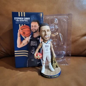 Warriors 2024 Stephen Curry Team EE. UU. Baloncesto Olímpico Bobblehead Usado en Excelente Condición Limitado - Imagen 1 de 15