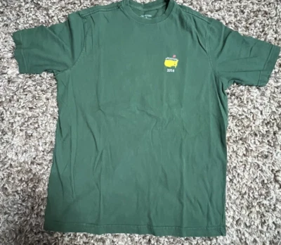 2014 Masters Shirt Mens Size Small Green Champions Palmer Woods Nicklaus Watson - Image 1 of 4