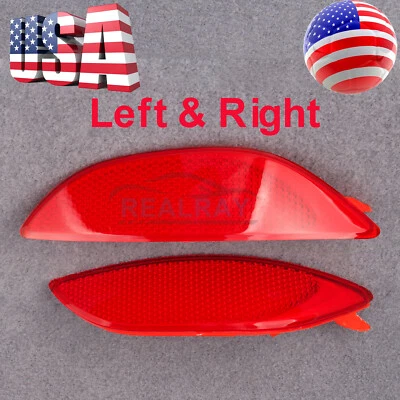 Par/juego de reflectores de parachoques traseros diestro y derecho para Hyundai Accent 2012-2017 sedán EE. UU. Foto 1 de 4