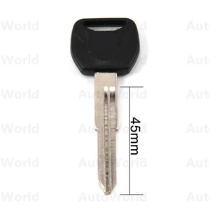 Motorcycle 45mm New Uncut Blade Blank Key For Honda Silver Wing 400 Black - Picture 1 of 5