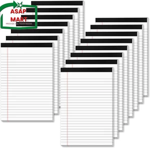 White Legal Pads 5X8 Small Note Pads 5X8 College Ruled Paper Tablets 15 Pack Wri - Picture 1 of 12