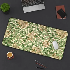 William Morris Honeysuckle Floral Art Nouveau Desk Mat Office Decor Mouse Pad - Picture 1 of 16
